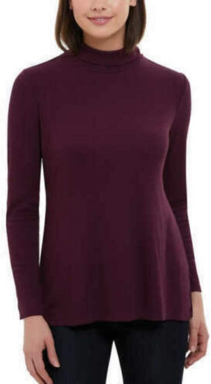 Jones New York Purple Turtleneck